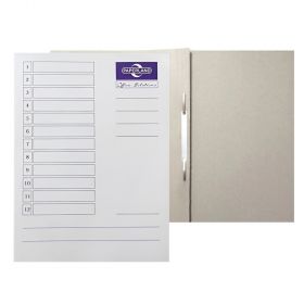 Dosar carton alb cu sina PAPERLAND Office Solutions, 300 g/mp