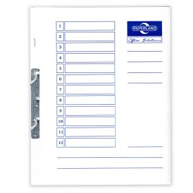 Dosar carton alb pentru incopciat, coperta 1/1, PAPERLAND Office Solutions, 300 gr/mp