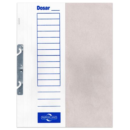 Dosar carton alb pentru incopciat, coperta 1/2, PAPERLAND