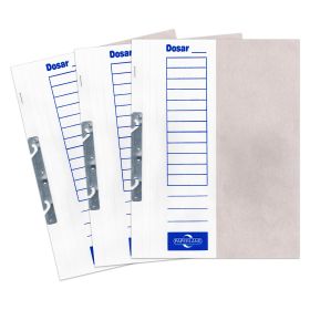 Dosar carton alb pentru incopciat, coperta 1/2, PAPERLAND, 100 buc/set