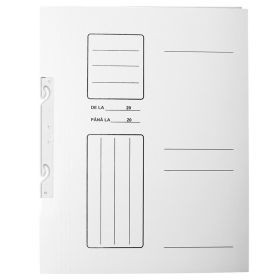 Dosar carton alb pentru incopciat, coperta 1/1, 100 buc/set