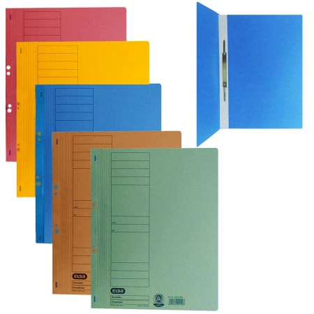 Dosar carton colorat cu capse, coperta 1/1, ELBA
