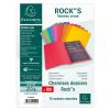 Dosar simplu A4, carton colorat 210 g/mp, EXACOMPTA Rock'S, 10 buc/set