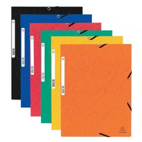 Dosar plic cu elastic, carton colorat 355 g/mp, EXACOMPTA Pressboard