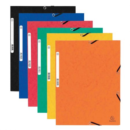 Mapa carton cu elastic, 355 g/mp, EXACOMPTA Pressboard