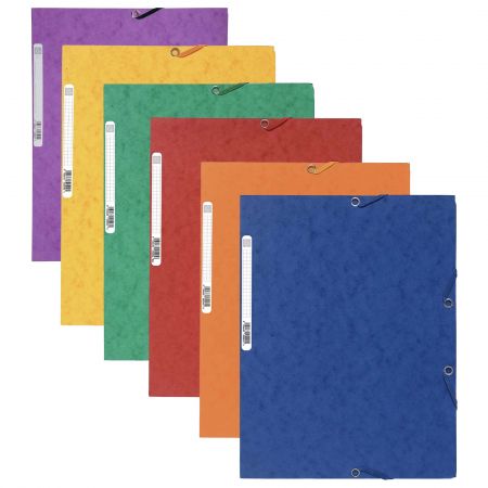 Mapa din carton cu elastic, 400 g/mp, EXACOMPTA Pressboard