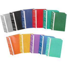 Dosar plastic cu sina si multiperforatii ACCENTA, 25 buc/set