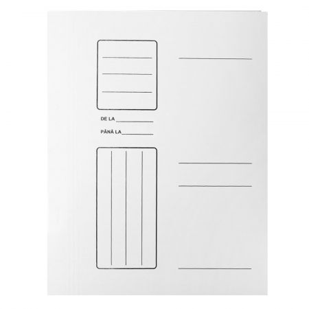 Dosar carton alb plic, 220 g/mp