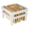 Dosar suspendabil cu burduf 4 cm, 2 inele si bagheta metalica, kraft, FALKEN