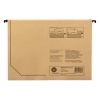 Dosar suspendabil cu burduf 4 cm, 2 inele si bagheta metalica, kraft, FALKEN