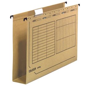 Dosar suspendabil cu burduf 6 cm si bagheta metalica, kraft, FALKEN