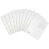 Dosar carton alb cu sina, 240 g/mp, FALKEN, 100 buc/set