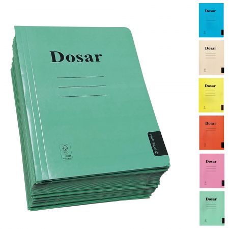 Dosar carton color plic, 300 g/mp, PAPERLAND, 50 buc/set