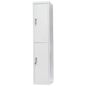 Vestiar metalic cu 2 usi, 38x45x185 cm RFG