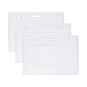 Suport ecuson orizontal cu clapeta de siguranta, 94x53 mm, 100 buc/ set