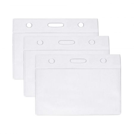 Suport ecuson orizontal cu clapeta de siguranta, 94x53 mm, 100 buc/ set