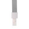 Snur textil pentru ecuson 1 cm, capsa plastic, DELI 8352, 12 buc/set