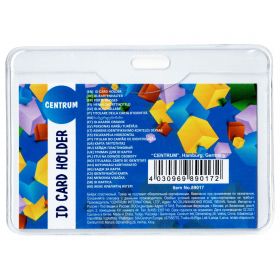 Suport ecuson din plastic orizontal, 95x57 mm