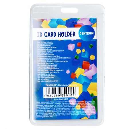 Suport ecuson din plastic vertical, 60 x 95 mm