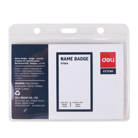 Suport ecuson orizontal, 105x70 mm, DELI 5758