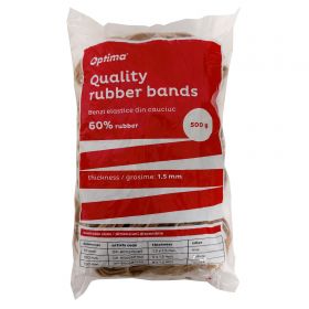 Elastice pentru bani, D 100, 5 mm x 1.5 mm, 500 g/punga, OPTIMA