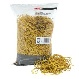 Elastice pentru bani, D 80, 0.8 mm x 0.8 mm, 1000 g/punga, SCRIVA