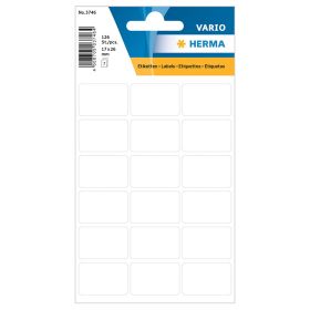 Etichete autocolante albe, 17x26 mm, HERMA Vario 3746, 126 buc/set