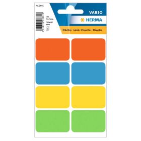 Etichete autocolante colorate, 25x40 mm, HERMA Vario 3681, 40 buc/set