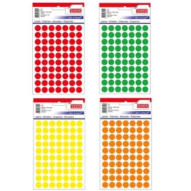 Etichete autocolante rotunde, 13 mm, TANEX, 350 buc/set