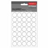 Etichete autocolante rotunde albe, 19 mm, TANEX, 350 buc/set