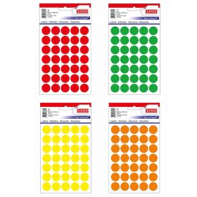 Etichete autocolante rotunde, 19 mm, TANEX, 175 buc/set