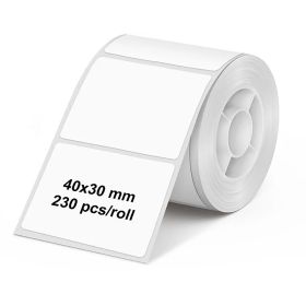 Etichete pentru imprimanta termica, 40 mm x 30 mm, OLYMPIA PM220, 230 buc/rola