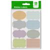 Etichete scolare autoadezive, 64 buc/set, Baisidi
