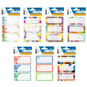 Etichete scolare autoadezive, 9 buc/set, HERMA Vario