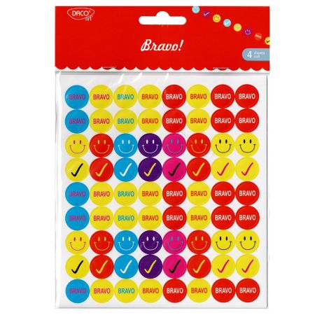 Sticker recompense DACO Bravo AB134, 288 buc/set