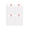 File protectie A4 pentru fotografii 10x15 cm, 8 poze/fila, 5 file/set, VELOFLEX