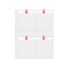 File protectie A4 pentru fotografii 9x13 cm, 8 poze/fila, 5 file/set, VELOFLEX