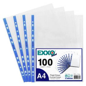 File protectie cristal, 90 microni, EXXO, 100 buc/set