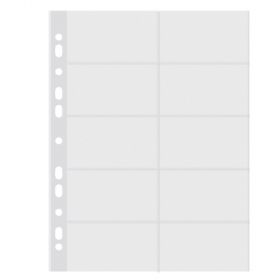 File protectie pentru 20 carti de vizita, 10 buc/set, DONAU