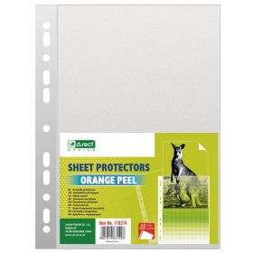 File protectie transparente, 50 microni, 100 buc/set, D.RECT