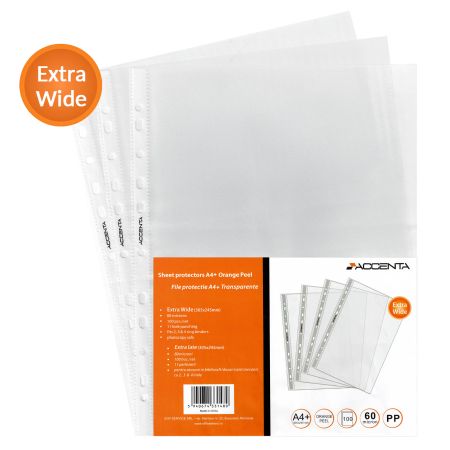 File protectie transparente, 60 microni, ACCENTA Extra Wide