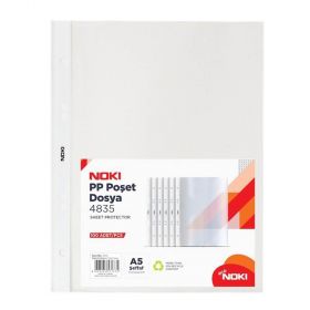 File protectie transparente, A5, 100 buc/set NOKI