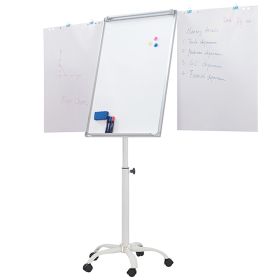 Flipchart magnetic mobil 70x100 cm, cu brate laterale, ACCENTA