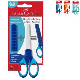 Foarfeca pentru copii, cu protectie grip, FABER-CASTELL