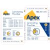 Folie laminare A4, 80 microni, APEX