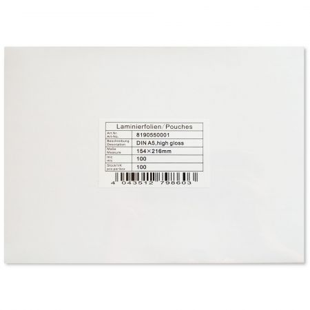 Folie laminare A5 HG, 100 microni, 100 buc/top