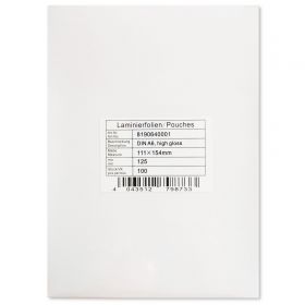 Folie laminare A6 HG, 125 microni, 100 buc/top