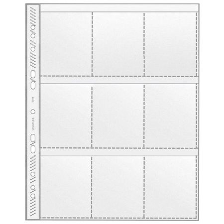 Folii cu 9 buzunare VELOFLEX 5349, 100 buc/set