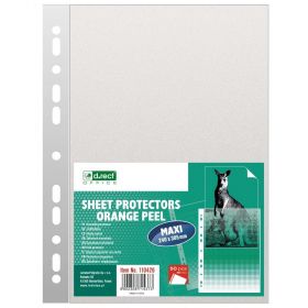 File protectie transparente, 90 microni, 50 buc/set, D.RECT Maxi 110426