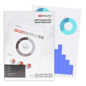 Folie transparenta OHP inkjet, A4, MONOLITH, 20 coli/top